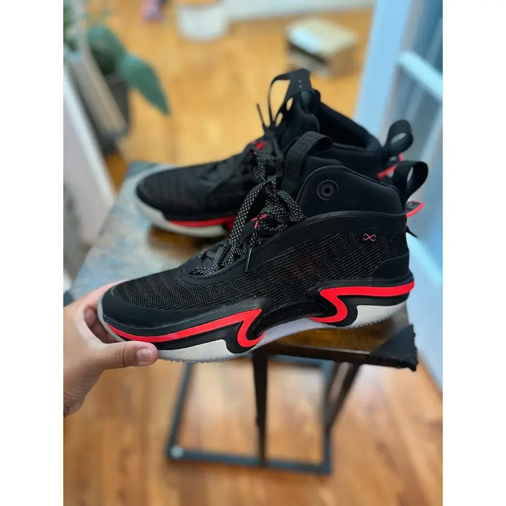 Nike Jordan 36 Black Infrared Basketball Sneakers Size M11 / W12.5 CZ2650 001